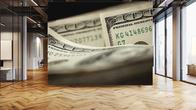 Abstract of One Hundred Dollar Bills Wall mural