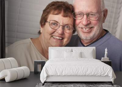 Happy Senior Couple Portrait Wall mural