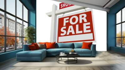 Short Sale Real Estate Sign - Right Wall mural