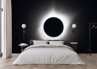 Eclipse corona Wall mural