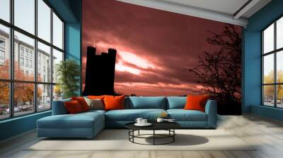 Broadway Tower Sunset Cotswolds Worcestershire Wall mural