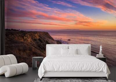 Colorful Sunset at Golden Cove Wall mural