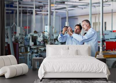 scientists working in laboratory Wall mural