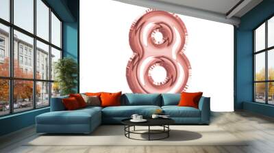 rose gold pink alphaet eight air balloon for baby shower celebrate decoration party Wall mural