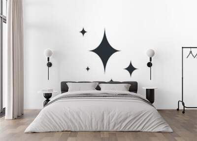 stars icon sparkle simple design element Wall mural