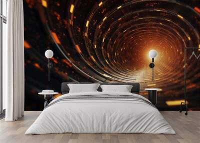 Wormhole Wall mural