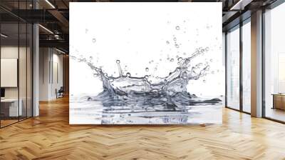 The Essence of Clean Water isolated on transparent Background Wall mural