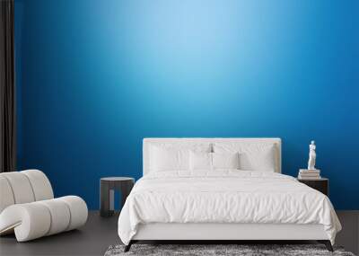 blue gradient abstract background with soft glowing light texture. Wall mural