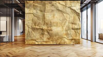 empty vintage old paper background. brown beige grunge paper of ancient paper texture. Wall mural