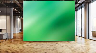 green gradient abstract background with shiny soft smooth texture for christmas.   Wall mural