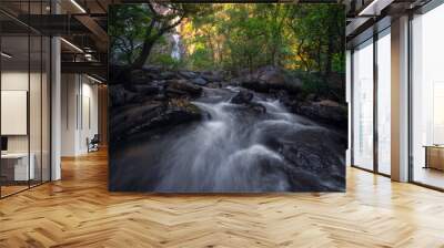 Klonglan water fall in Khlong Lan National Park Wall mural