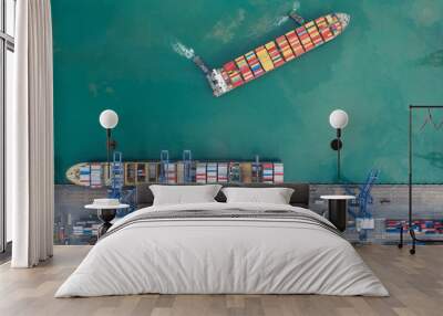 Logistic port Wall mural