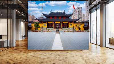 The  Buddha Temple in Shanghai Wall mural