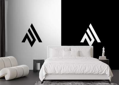 AP initials triangle monogram logo design vector Wall mural