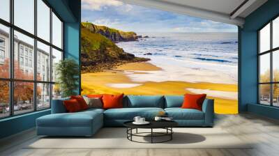 Asturias coast with Carniciega beach in Spain. Wall mural