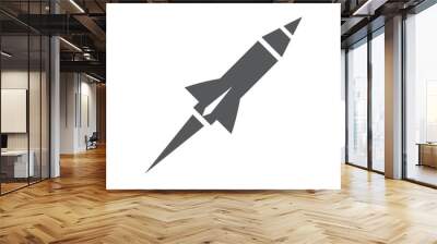 bomb rocket shot logo design is shooting Wall mural