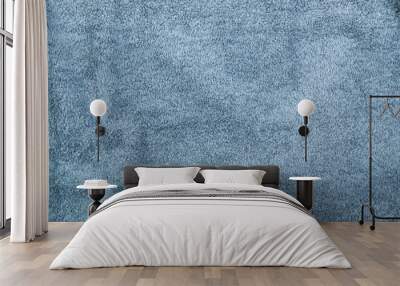 Gray hotel towel wave texture or material close up Wall mural