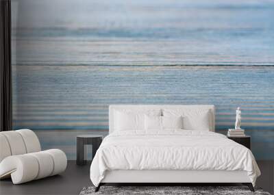 Pale blue wood background Wall mural