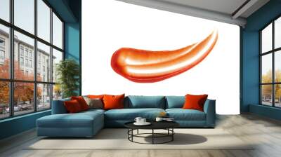 Smeared puddle of tomato dressing or ketchup spot Wall mural