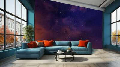 Cosmos is a nebula of gas, stars planets and galaxies. Expansion of the universe 3d render Wall mural