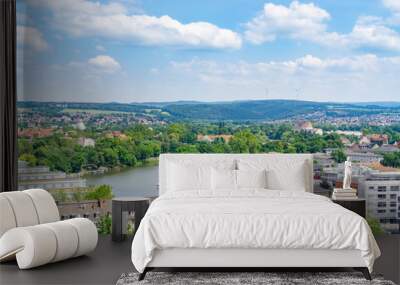 View of the city of Kassel in Germany from above Wall mural