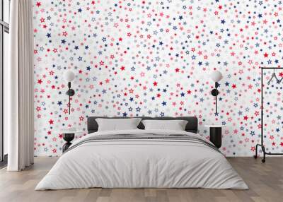 American stars seamless pattern background. Wall mural