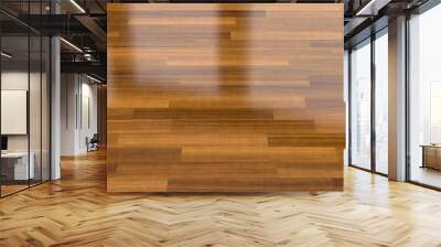 Dark wood parquet floor, background Wall mural