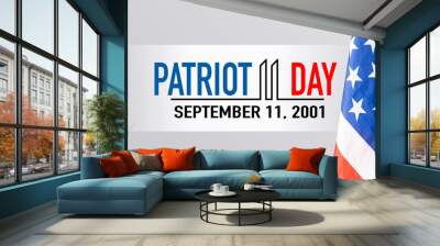 Patriot Day USA Flag Background Wall mural