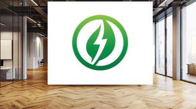 green energy logo template design vector Wall mural