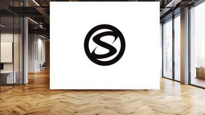 Letter S logo icon design template elements Wall mural