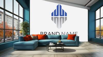 Business icon and logo design vector graphic Wall mural