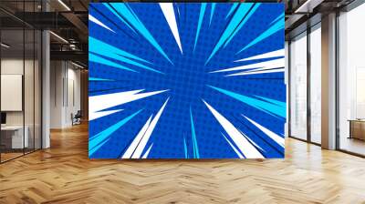 Comic burst background. vector illustration Wall mural