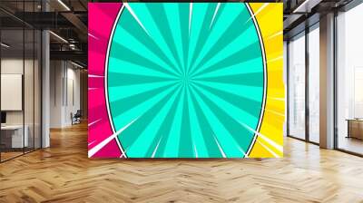 Comic pop art colorful background design Wall mural