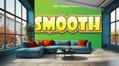 Smooth editable text effect Wall mural