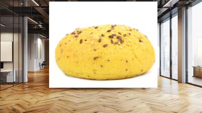 The fresh turmeric bun with seeds Wall mural