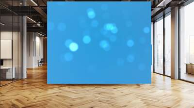 blue bokeh background Wall mural