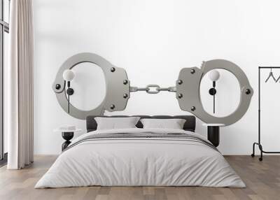 a pair of handcuffs with a chain on them Wall mural