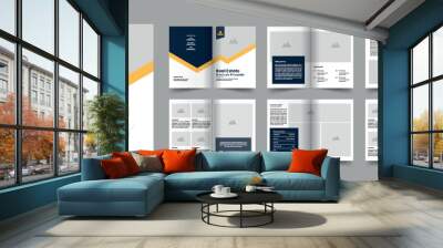 Real estate brochure templates, portfolio layout design Wall mural