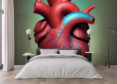 human heart anatomy Wall mural