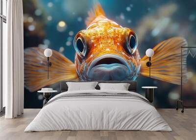 fish in aquarium Wall mural