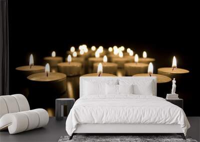 Candles conceptual image. Wall mural