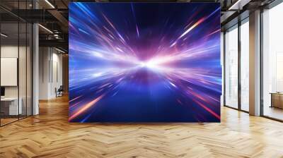 Speed technology light concept background wallpaper ai generated image Wall mural