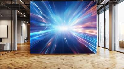 speed technology light concept background wallpaper ai generated image Wall mural