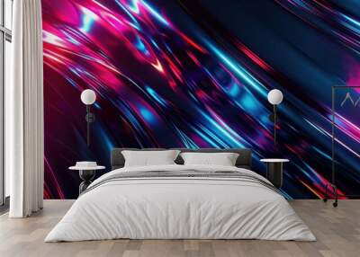 Abstract Shiny Neon Colors Wall mural