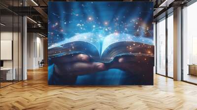 Magic Book of Knowledge Wall mural