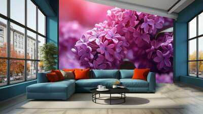 close up of lilac flowers Wall mural