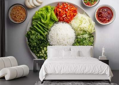 Fresh Ingredients for a Culinary Delight Wall mural