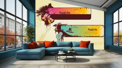 summer-banners Wall mural