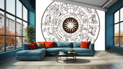 zodiac (english caption) Wall mural