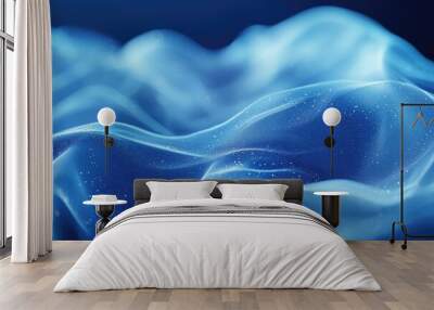 Blue abstract background Wall mural